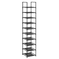 SONGMICS Schuhregal schwarz 33,0 x 33,0 x 173,0 cm, 1 St.