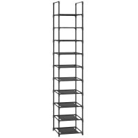 SONGMICS Schuhregal schwarz 33,0 x 33,0 x 173,0 cm, 1 St.