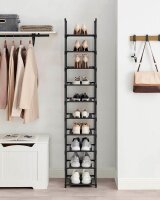 SONGMICS Schuhregal schwarz 33,0 x 33,0 x 173,0 cm, 1 St.
