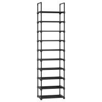 SONGMICS Schuhregal schwarz 45,0 x 30,0 x 174,0 cm, 1 St.