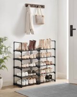 SONGMICS Schuhregal schwarz 45,0 x 30,0 x 174,0 cm, 1 St.