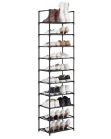 SONGMICS Schuhregal schwarz 45,0 x 28,0 x 173,0 cm, 1 St.