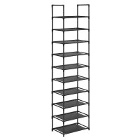 SONGMICS Schuhregal schwarz 45,0 x 28,0 x 173,0 cm, 1 St.