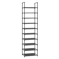 SONGMICS Schuhregal schwarz 45,0 x 28,0 x 173,0 cm, 1 St.