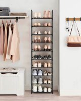 SONGMICS Schuhregal schwarz 45,0 x 28,0 x 173,0 cm, 1 St.