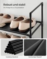 SONGMICS Schuhregal schwarz 45,0 x 28,0 x 173,0 cm, 1 St.