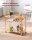 VASAGLE Servierwagen gold 86,0 x 38,0 x 90,0 cm