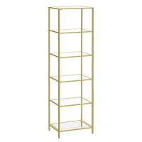 VASAGLE Bücherregal gold 40,0 x 30,0 x 177,3 cm, 1 St.