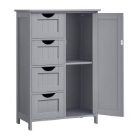 VASAGLE Badschrank grau 55,0 x 28,5 x 82,0 cm