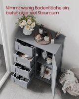 VASAGLE Badschrank grau 55,0 x 28,5 x 82,0 cm