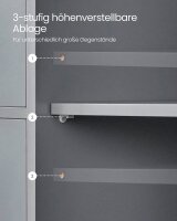 VASAGLE Badschrank grau 55,0 x 28,5 x 82,0 cm