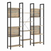VASAGLE Bücherregal eiche, schwarz 158,0 x 24,0 x...