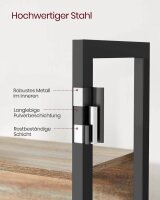 VASAGLE Bücherregal eiche, schwarz 158,0 x 24,0 x 166,0 cm, 1 St.
