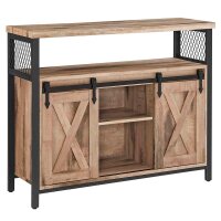 VASAGLE Sideboard, LSC092B50 natur 100,0 x 33,0 x 80,0...
