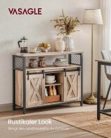 VASAGLE Sideboard, LSC092B50 natur 100,0 x 33,0 x 80,0 cm, 1 St.