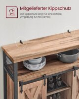VASAGLE Sideboard, LSC092B50 natur 100,0 x 33,0 x 80,0 cm, 1 St.