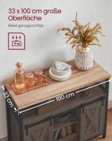 VASAGLE Sideboard, LSC092B50 natur 100,0 x 33,0 x 80,0 cm, 1 St.