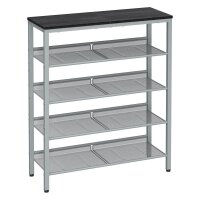 VASAGLE Schuhregal silber, schwarz 75,0 x 28,0 x 93,0 cm,...