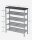 VASAGLE Schuhregal silber, schwarz 75,0 x 28,0 x 93,0 cm, 1 St.