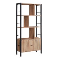 VASAGLE Bücherregal eiche, schwarz 74,0 x 30,0 x...