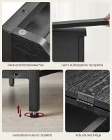 VASAGLE Beistelltisch rechteckig Spanplatte schwarz 60,0 x 31,5 x 60,0 cm, 1 St.