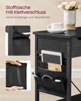 VASAGLE Beistelltisch rechteckig Spanplatte schwarz 60,0 x 31,5 x 60,0 cm, 1 St.