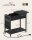 VASAGLE Beistelltisch rechteckig Spanplatte schwarz 60,0 x 31,5 x 60,0 cm, 1 St.