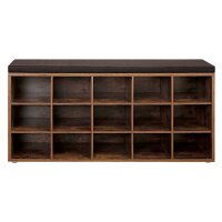 VASAGLE Schuhbank LHS15BX braun, schwarz Holz 105,0 cm