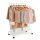 SONGMICS Rollgarderobe weiß Metall 4 Haken 103,5 x 141,0 / 155,0 cm, 1 St.