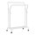 SONGMICS Rollgarderobe weiß Metall 4 Haken 103,5 x 141,0 / 155,0 cm, 1 St.