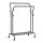 SONGMICS Rollgarderobe schwarz Metall 4 Haken 103,5 x 141,0 / 155,0 cm, 1 St.