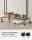 SONGMICS Rollgarderobe schwarz Metall 4 Haken 103,5 x 141,0 / 155,0 cm, 1 St.