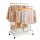SONGMICS Rollgarderobe silber Metall 4 Haken 103,5 x 141,0 / 155,0 cm, 1 St.
