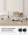 SONGMICS Rollgarderobe silber Metall 4 Haken 103,5 x 141,0 / 155,0 cm, 1 St.
