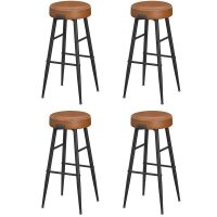 VASAGLE Barhocker LBC090K01 braun Kunstleder, 2 St.