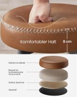 VASAGLE Barhocker LBC090K01 braun Kunstleder, 2 St.