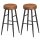 VASAGLE Barhocker LBC090K01 braun Kunstleder, 2 St.