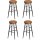 VASAGLE Barhocker LBC090K01 braun Kunstleder, 2 St.