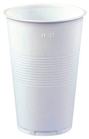 STARPAK Einweg-Trinkbecher weiß 0,3 l, 100 St.