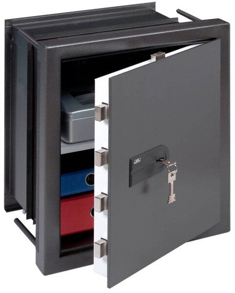 BURG WÄCHTER Wandtresor WT 616 K Sicherheitsstufe 0 nach EN 1143-1 alteisen 43,4 x 23,3 - 35,1 x 53,2 cm