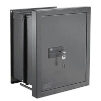 BURG WÄCHTER Wandtresor WT 616 K Sicherheitsstufe 0 nach EN 1143-1 alteisen 43,4 x 23,3 - 35,1 x 53,2 cm
