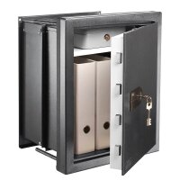 BURG WÄCHTER Wandtresor WT 616 K Sicherheitsstufe 0 nach EN 1143-1 alteisen 43,4 x 23,3 - 35,1 x 53,2 cm