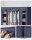 SONGMICS Stoffschrank, LSF003I02 blau 150,0 x 45,0 x 175,0 cm, 1 St.