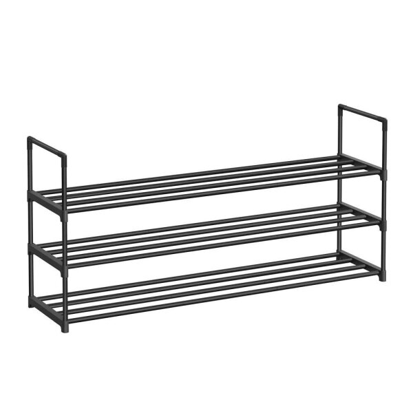 SONGMICS Schuhregal schwarz 116,0 x 30,0 x 55,0 cm, 1 St.