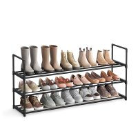 SONGMICS Schuhregal schwarz 116,0 x 30,0 x 55,0 cm, 1 St.