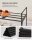SONGMICS Schuhregal schwarz 116,0 x 30,0 x 55,0 cm, 1 St.