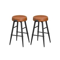 VASAGLE Barhocker LBC080K01 braun Kunstleder, 2 St.