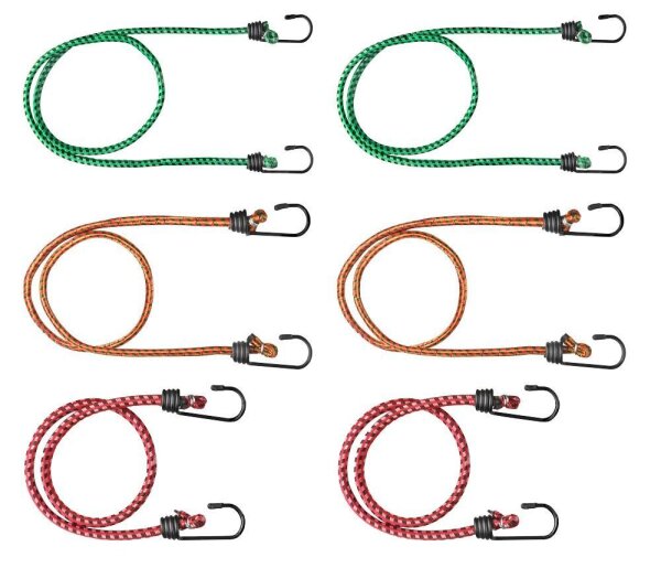 CONNEX Gepäckspanner 2x 600,0 mm, 2x 800,0 mm, 2x 1000,0 mm, 6 Set