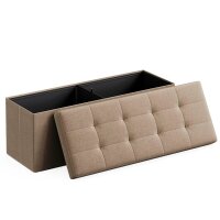 SONGMICS Sitztruhe LSF077R01V1 taupe Stoff 110,0 cm