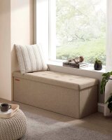 SONGMICS Sitztruhe LSF077R01V1 taupe Stoff 110,0 cm